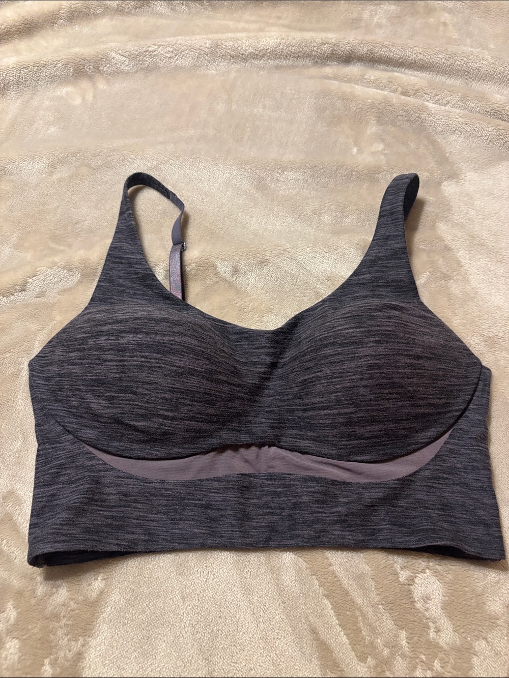 Victoria's Secret Heathered Charcoal Wireless Sports Bra